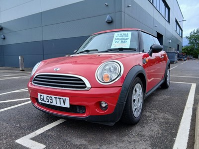 Lot (GL59 TTV) 2009 Mini One Auto 3-door hatchback...