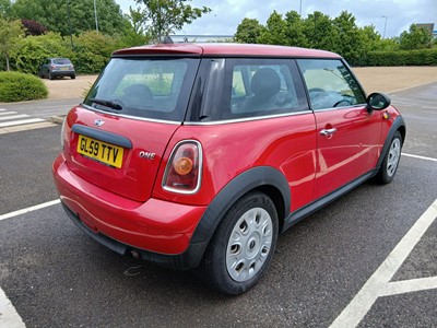 Lot (GL59 TTV) 2009 Mini One Auto 3-door hatchback...