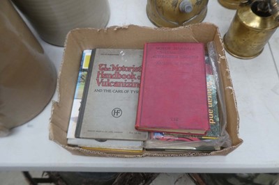 Lot 2227 - Box of vintage car manuals and handbooks
