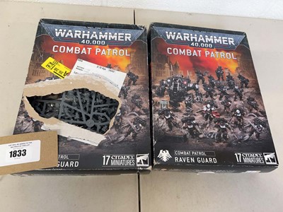Lot 1833 - 2 boxes of Warhammer 40000 Combat Patrol Raven...
