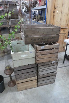 Lot 2234 - 7 vintage wooden fruit crates