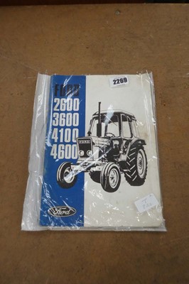 Lot 2269 - Ford 2600 3600 4100 and 4600 tractor manual