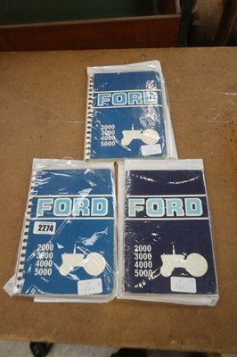 Lot 2274 - 3 operator's manuals for Ford 2000 3000 4000...