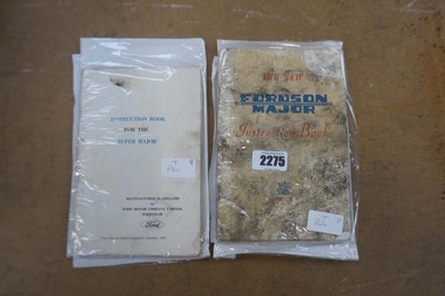 Lot 2275 - Fordson Major operator's construction book...