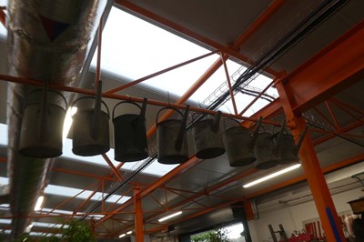 Lot 2287 - 8 galvanised watering cans