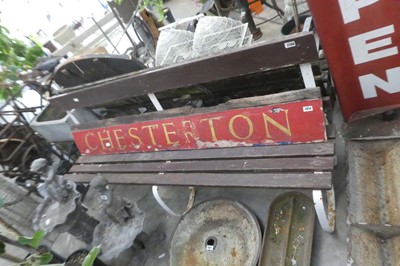 Lot 2290 - Art deco framed 4 seater bench
