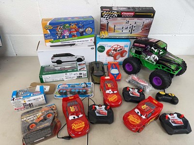 Lot 1841 - Selection of RC cars and other vehicles to...