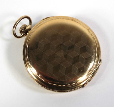 Lot 468 - A rolled gold full hunter pocket watch by...