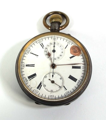 Lot 468 - A rolled gold full hunter pocket watch by...