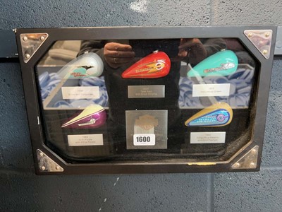 Lot 1600 - Collection of Harley Davidson gas tanks in...