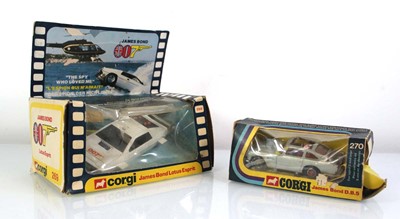 Lot 186 - Two Corgi models: 269 James Bond Lotus Esprit...