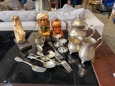 Lot 1612 - Crate of mixed EPNS and other metalware