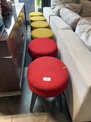 Lot 1621 - Set of 6 upholstered Contract restaurant...