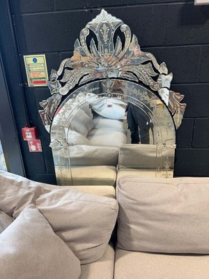 Lot 1624 - Large ornate wall mirror