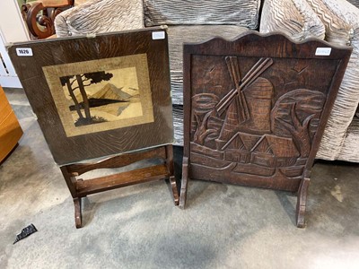 Lot 1626 - 2 fire screens