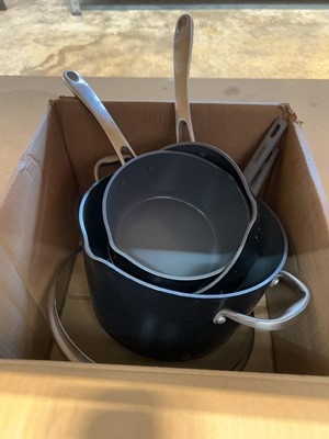 Lot 1470 - Box of Tramontina saucepans