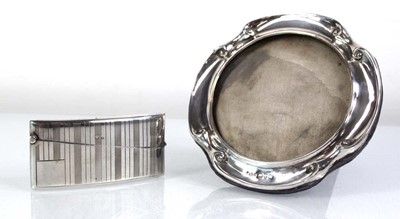 Lot 361 - A silver and parcel gilt calling card case of...