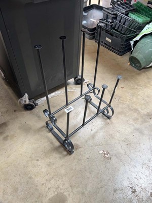 Lot 2620 - Wrought iron Wellington boot drying rack
