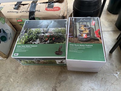 Lot 2622 - Boxed solar fairy water feature with boxed...