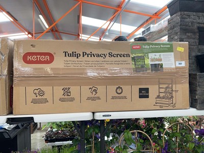 Lot 2657 - Boxed Keter tulip privacy screen