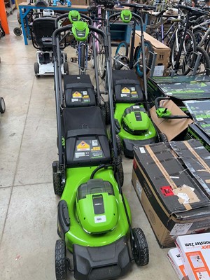 Lot 2683 - Greenworks 48V brushless lawnmower with...