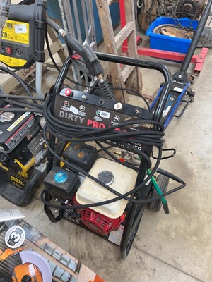 Lot 2705 - Dirty Pro Tools petrol pressure washer on trolley