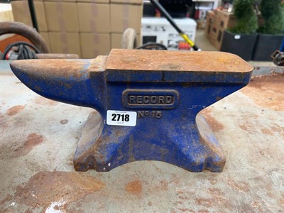 Lot 2718 - Record No. 15 anvil
