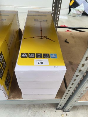Lot 2748 - 2 boxed Wessex 240V Core Light LED tripod work...