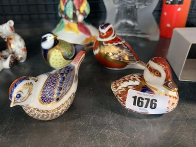 Lot 1676 - 4 piece of Royal Crown Derby, each in the form...