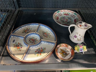 Lot 1681 - 5 piece ceramic serving dish by Booths in the...