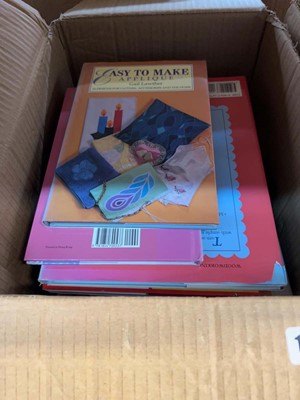 Lot 1696 - 2 boxes containing crafting books and manuals
