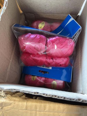Lot 1699 - 2 boxes of pink ribbon
