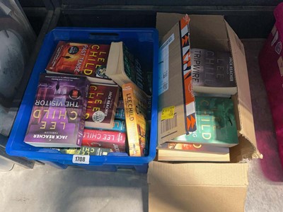 Lot 1708 - 2 boxes of Jack Reacher paperback fiction