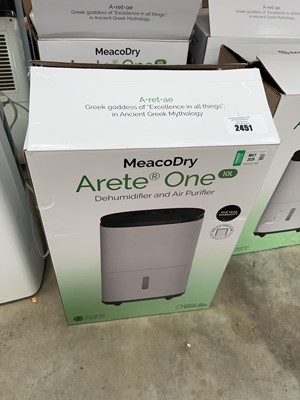 Lot 2869 - Boxed MeacoDry Arete One 10L electric...
