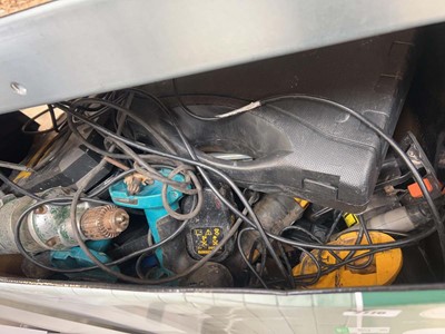Lot 2776 - Large box of mixed electric tooling to include...