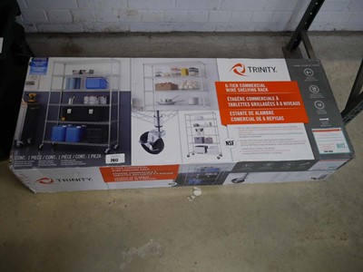 Lot 2917 - Boxed Trinity 6 tier commercial wire shelving...