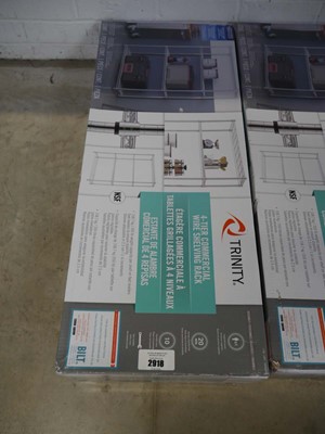 Lot 2918 - Boxed Trinity 4 tier commercial chrome...