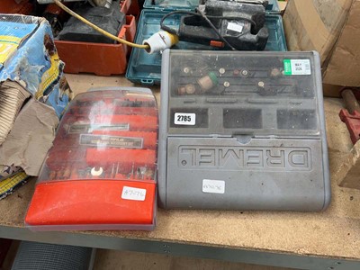 Lot 2785 - Cased Dremel rotary tool, together with a...