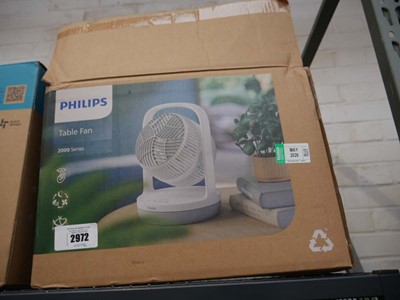 Lot 2972 - Boxed Philips 2000 Series table top fan