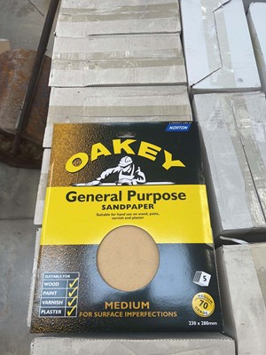 Lot 2799 - 8 boxes of Oakey 5 piece general purpose sand...