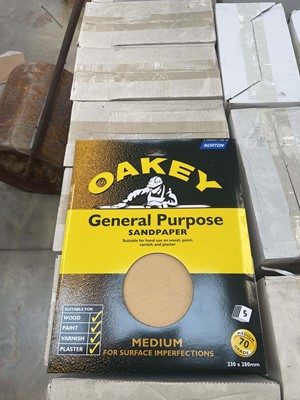 Lot 2800 - 8 boxes of Oakey 5 piece general purpose sand...