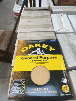 Lot 2804 - 8 boxes of Oakey 5 piece general purpose sand...