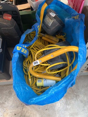 Lot 2815 - 2 x 110V work lights, together with 110V...