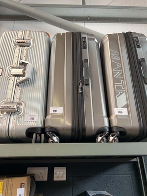 Lot 1751 - Samsonite wheel suitcase set in grey