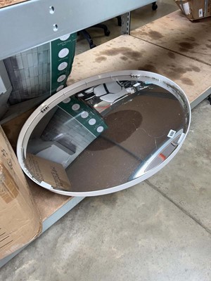 Lot 2826 - Large round convex road mirror