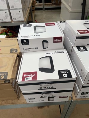 Lot 2832 - 10 Ansell Panther LED wall lights
