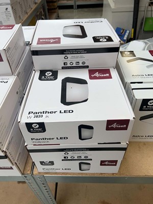 Lot 2833 - 10 Ansell Panther LED wall lights
