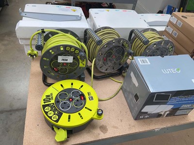 Lot 2838 - 3 Masterplug 25m. cable reels, together with 1...
