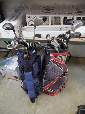 Lot 3015 - 2 golf bags containing mixed golf clubs incl....