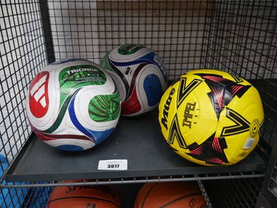 Lot 3017 - 2 FIFA World Cup 2026 footballs with Mitre...